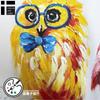 Cute Owl Wall 49cm X Feng Oil Art Year of the Rooster Art, 95cm, Framed, Stylish, Landscape, Shui, Painting, Panel, Owl,
