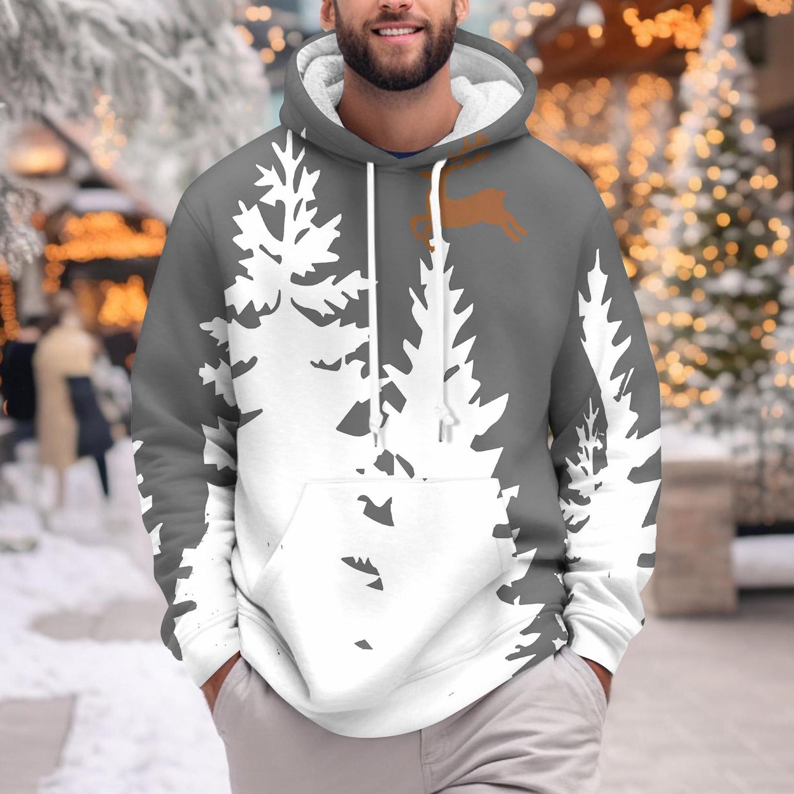 

Мужское теплое плюшевое пальто с принтом, флисовый свитер, повседневное пальто, свитер с карманами, зимнее пальто XL