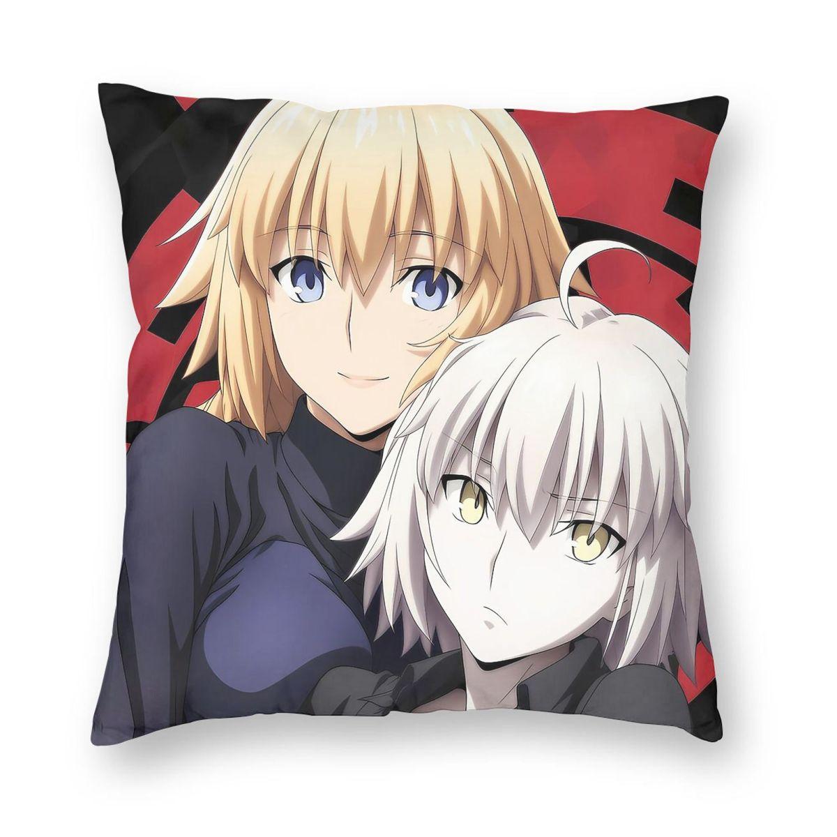 Fate Grand Order Jeanne DArc Jeanne Alter Square Pillowcase Polyester Linen Velvet Creative Zip Decor Home Cushion Cover 30x30cm
