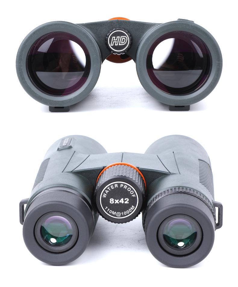ED12X42 High Magnification HD Binoculars - Low Light Night Vision, Nitrogen-Filled, Waterproof, Portable for Travel