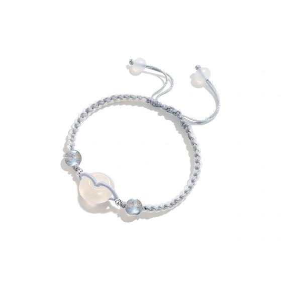 Peace Buckle Couple Bracelet for Girls, Light Luxury Niche Exquisite Bracelet, Best Friend Birthday Gift, New Woven Wristband