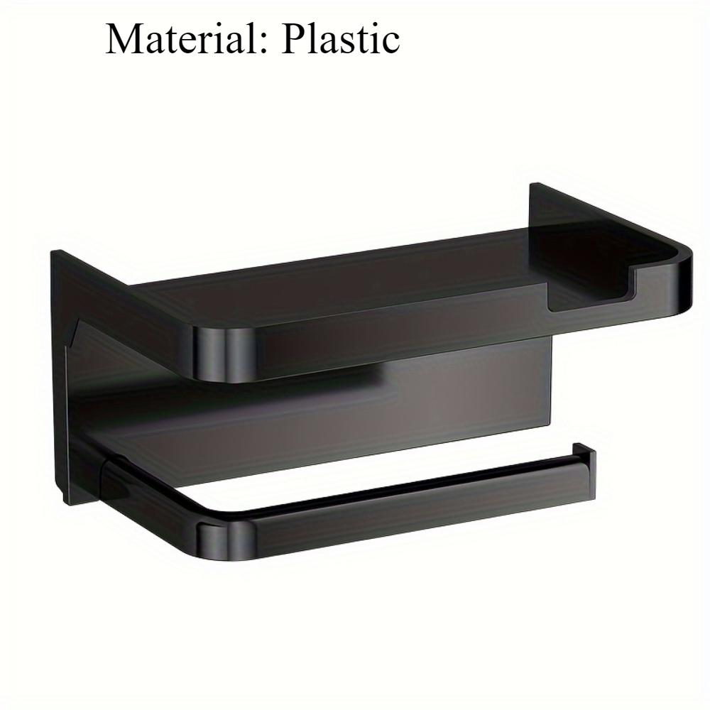 No Punching Tissue Holder, Toilet Drawer Type Roll Box, Wall-mounted Bathroom Mobile Phone Holder, Plastic Material.