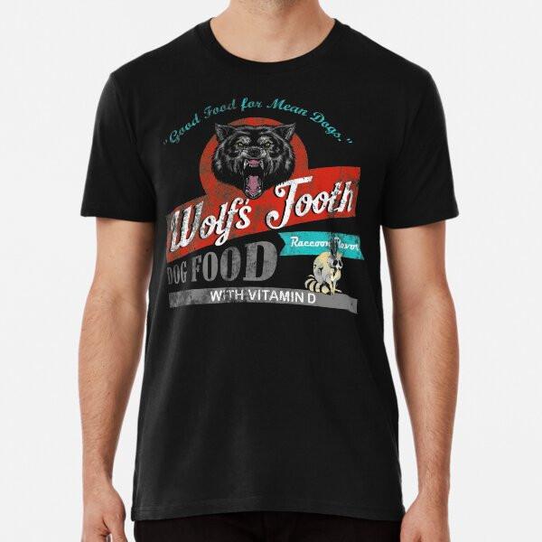 Wolf's Tooth Dog Food Distressed s ONeck Ath S to 5XL Made in the AU/USA T-Shirt