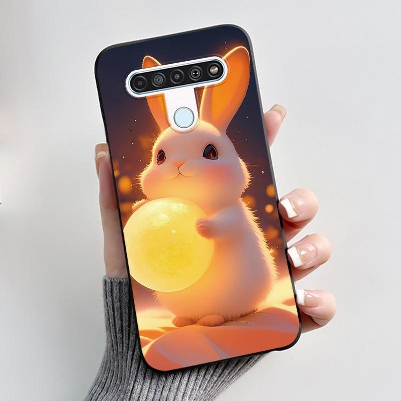 Luxury Cute Cool Boys Girls Case For LG K61 Q61 Q70 Phone Case Black Matte Soft Silicone Back Cover Protective TPU Bumper Shell