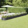 VidaXL Raised Garden Bed Flower Pot Planter Box Raised Bed Patio Terrace Outdoor Galvanized Steel 620x80x36cm 318946