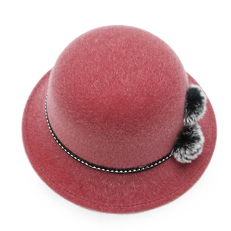 Neuer Herbst- und Winter Damen Blumentopfhut Outdoor Oma Hut Warm Einkaufen Sonnenhut Lässig und Modisch Wollhut