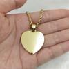 PP15 Brass Cubic Zircon Heart Photo Pendants Necklace Hip Hop Necklace BlingJewelry