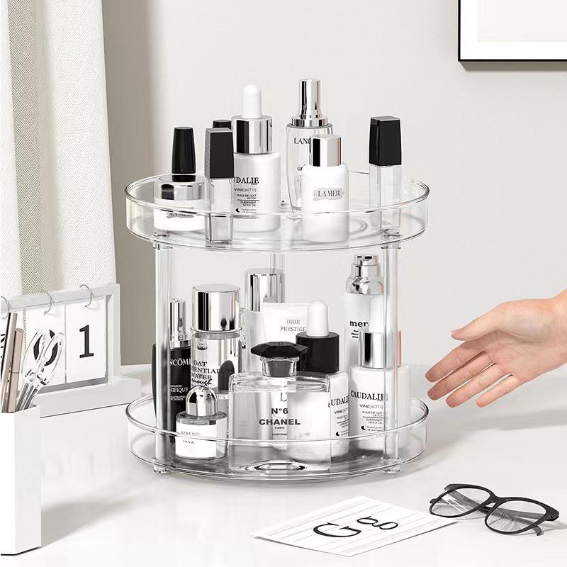 Rotating Kitchen Organizer: Spice & Makeup Storage Turntable