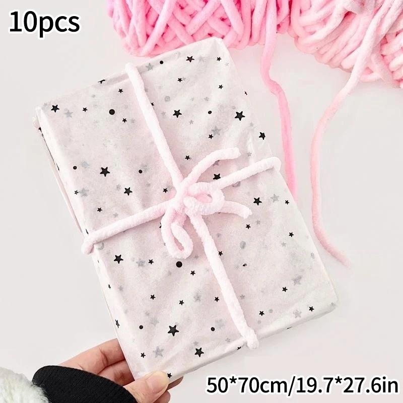 10 Stück Rosa Schleife Sydney Papier Handgeknetetes Papier Baumwollpapier Bouquet Blumenverpackungspapier Kleine Geschenkverpackungspapier