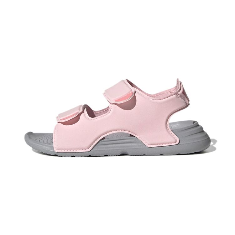 Adidas Swim Sandal Space Leather Comfortable Shock Absorbing Durable Kids Sandals Kids Sandals Pink FY8937
