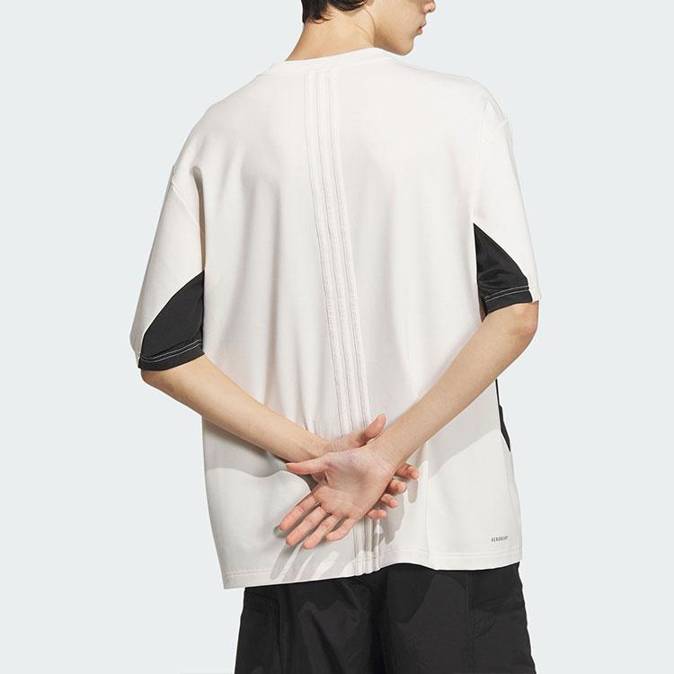 Adidas Future Style Short Sleeve T-Shirt Quick-Dry Sports Casual Crew Neck Men Tops White JI9882