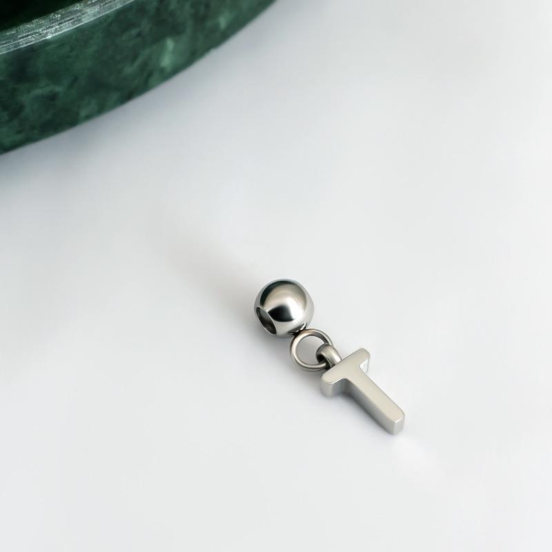 DIY Sliding Chain Alphabet Number Pendant Necklace Personalized Jewelry