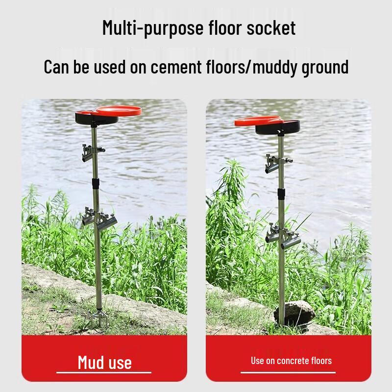 Wenzhiwu Extended Fishing Rod Holder with Bait Tray