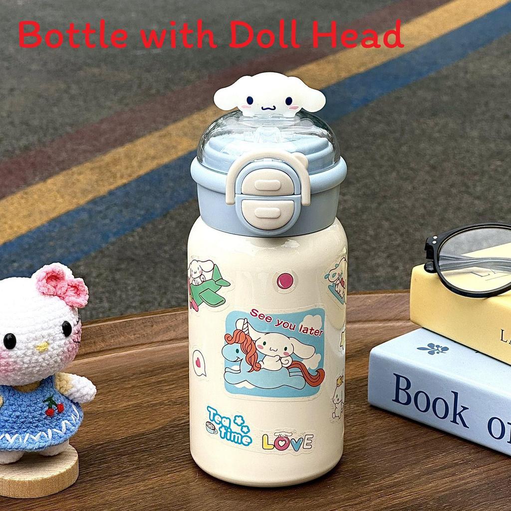 

Hello Kitty Plastic Kids Water Cup With Cap And Cartoon Design For Summer Travel синий