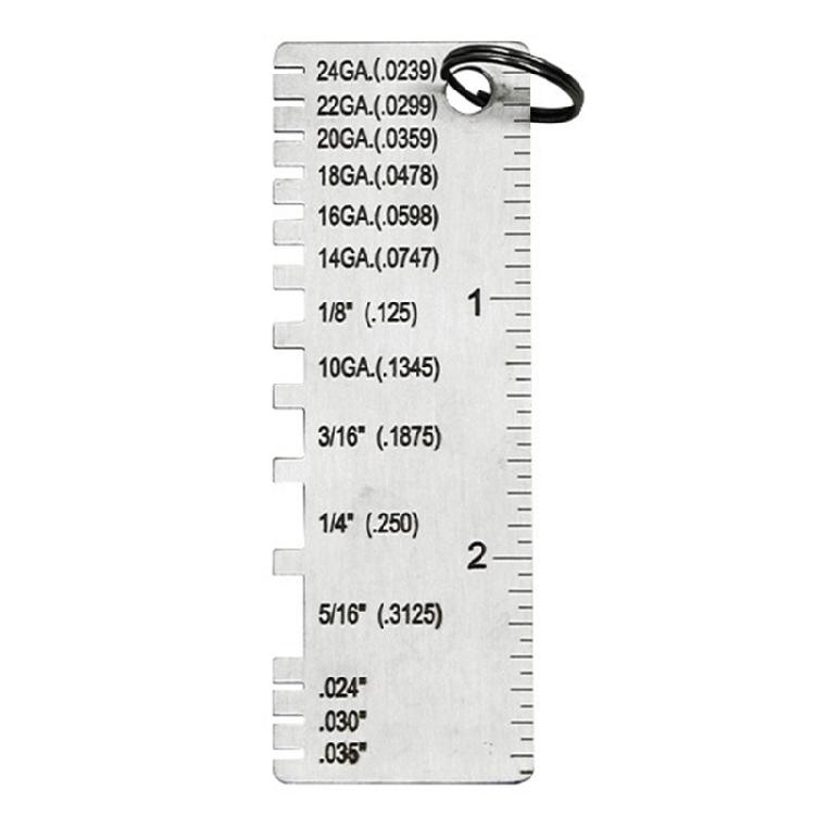 Stainless Steel Thickness Gauge Weld Inspection Ruler Welding Seam Gauge Caliper