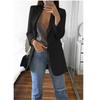 Plus Size Blazer Damen Kleidung Casual Cardigan Herbst Winter Mantel Solide Große Topcoat Revers Jacke