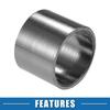 A ABSOPRO Motorcycle Exhaust Air Muffler Pipe Gasket 38mm Inner Diameter 45mm Outer Diameter