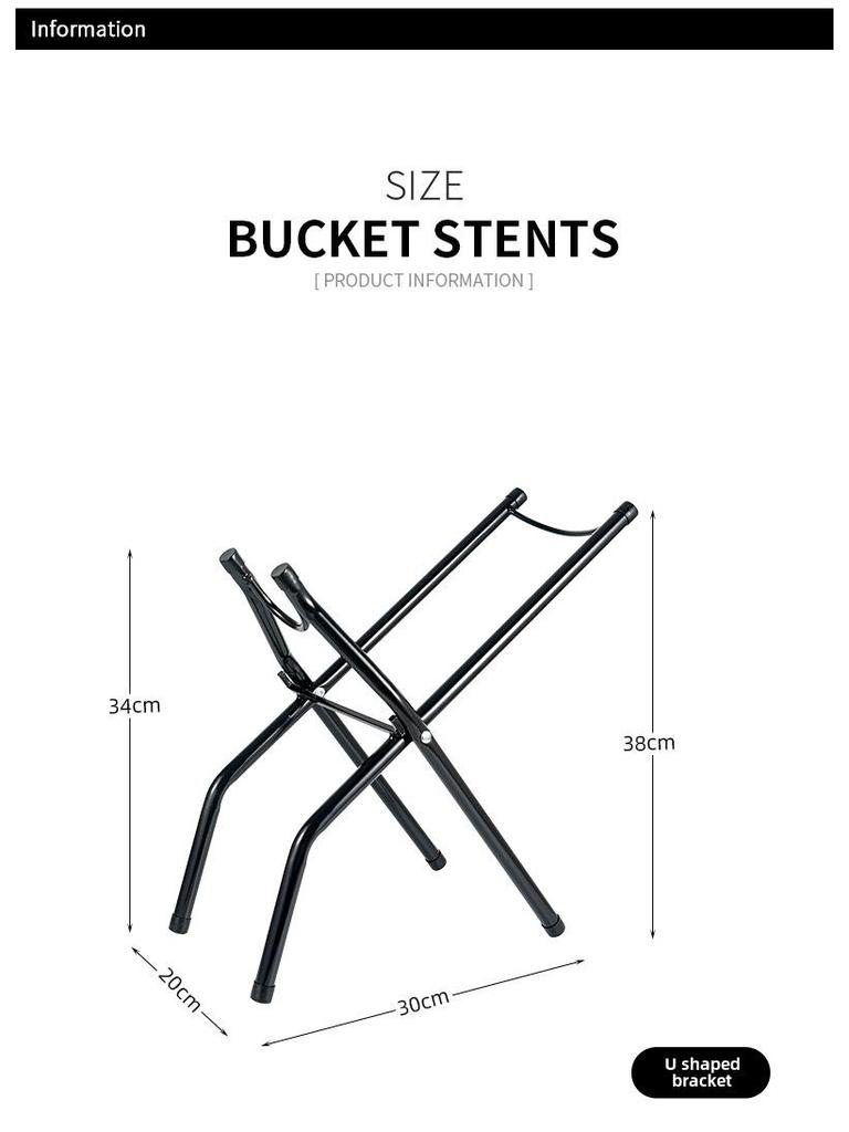 Sturdy Folding Water Bucket Rack with Dispenser for Inverted Drinking Water