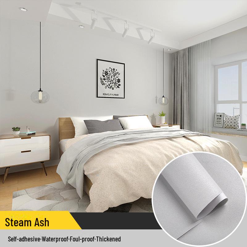 Self-Adhesive Solid Color PVC Wallpaper for Bedroom and Home Décor