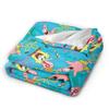 Patrick Star Cartoon Blanket SpongeBob SquarePants Flannel Funny Soft Throw Blanket for Home Spring Autumn