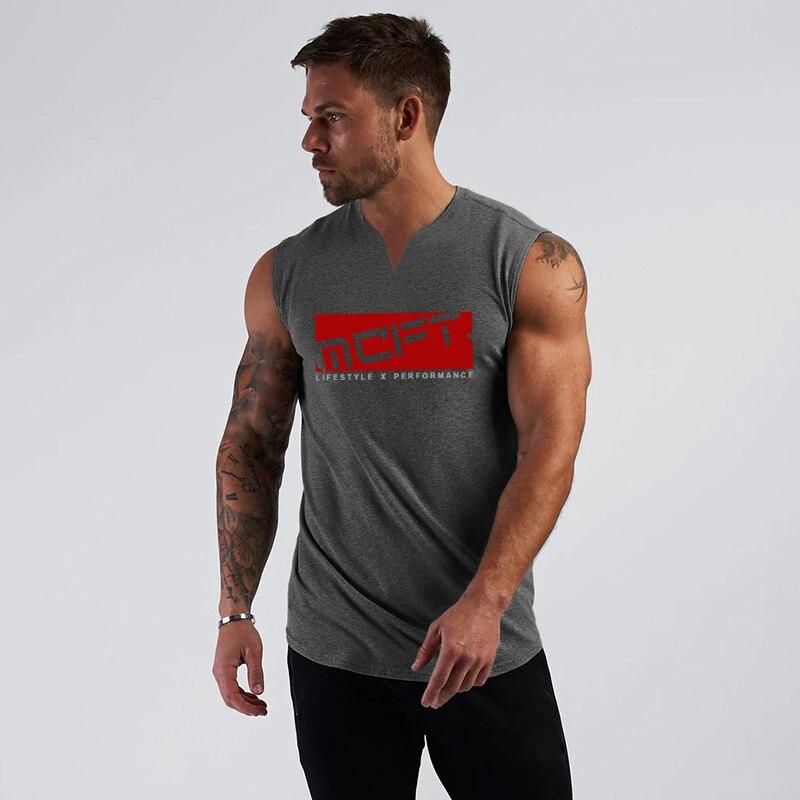 Muscleguys Men's Wide Shoulder Casual Sports Sleeveless Top Summer Fitness Exercise Running Vest Comfortable Daily Wear