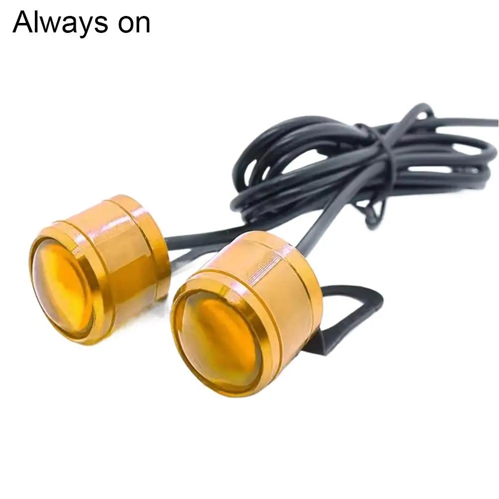 Motorcycle Eagle Eye Light DRL Daytime Running Light For Car Motorbike Falsh Warning Reverse Backup Light Fog Lamp B1Q4