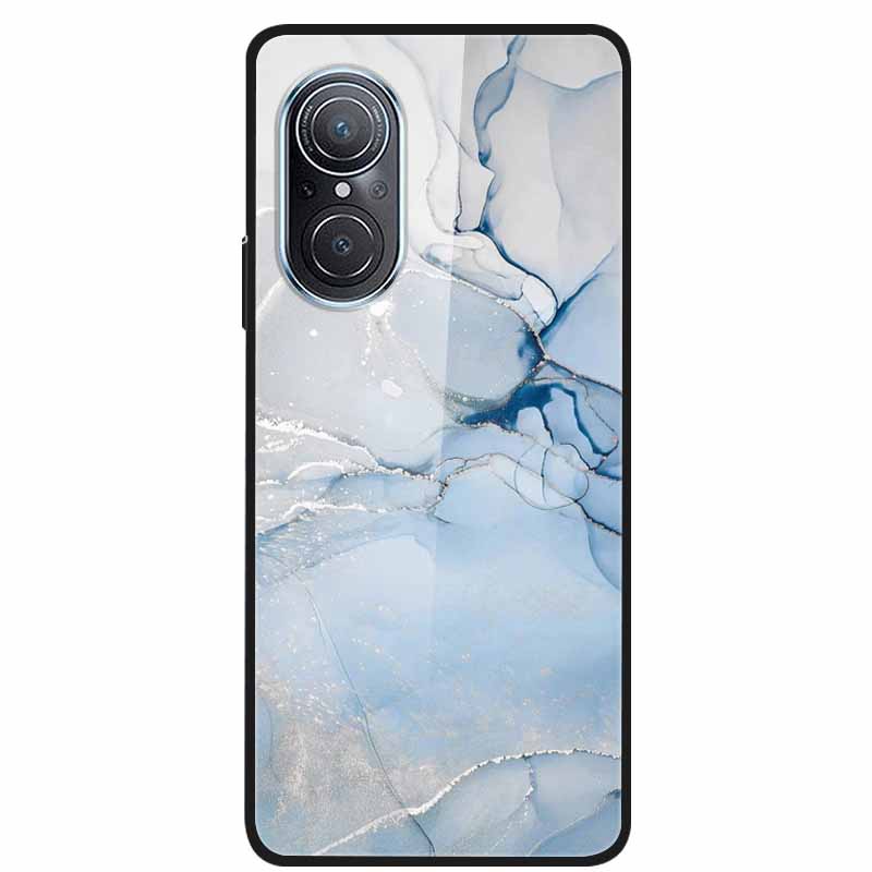 For Huawei Nova 9 10 Case Marble Tempered Glass Cover Hard Back Case For Huawei Nova9 10 SE Capa Nova10 Shockproof Funda Coque