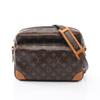 Used Nile Shoulder Bag M45244 Monogram PVC Coated Canvas Leather Brown Used Women