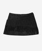 Darling Your Bad Fringe Wrap Leather Skirt #Black