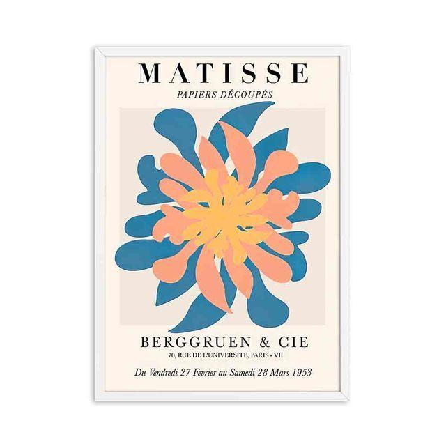 Solid Wood Frame Vintage Poster Henri Matisse Fashion Retro Posters And Prints Abstract Portrait Wall Art Painting Pictures Home Decor
