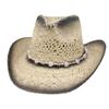 Outdoor Travel Beach Sun Hat Sun Protection Sun Hat Men And Women Western Cowboy Straw Hat
