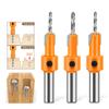 1Set Carbon Steel Woodworking Countersink Router Bit Screw Extractor Remon Demolition For Wood Milling Cutter