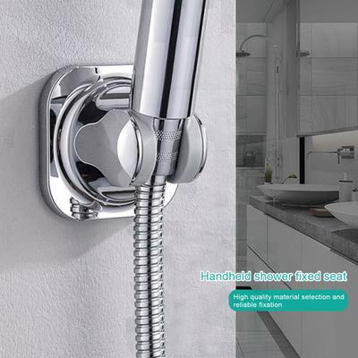 No Punching Shower Base Self-adhesive Wall-mounted Anti-slip Great Load Bearing Adjustable Angle Handheld Shower Head Holder Bracket