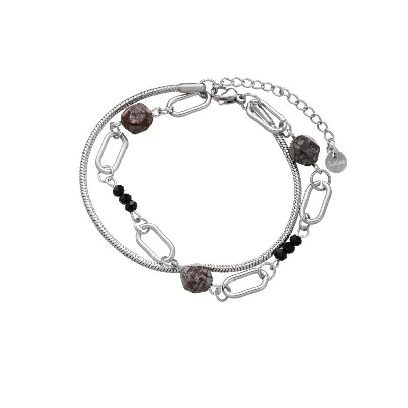 Retro Double-Layer Beaded Bracelet: Stylish, Personalized Japanese-Korean Trend Jewelry