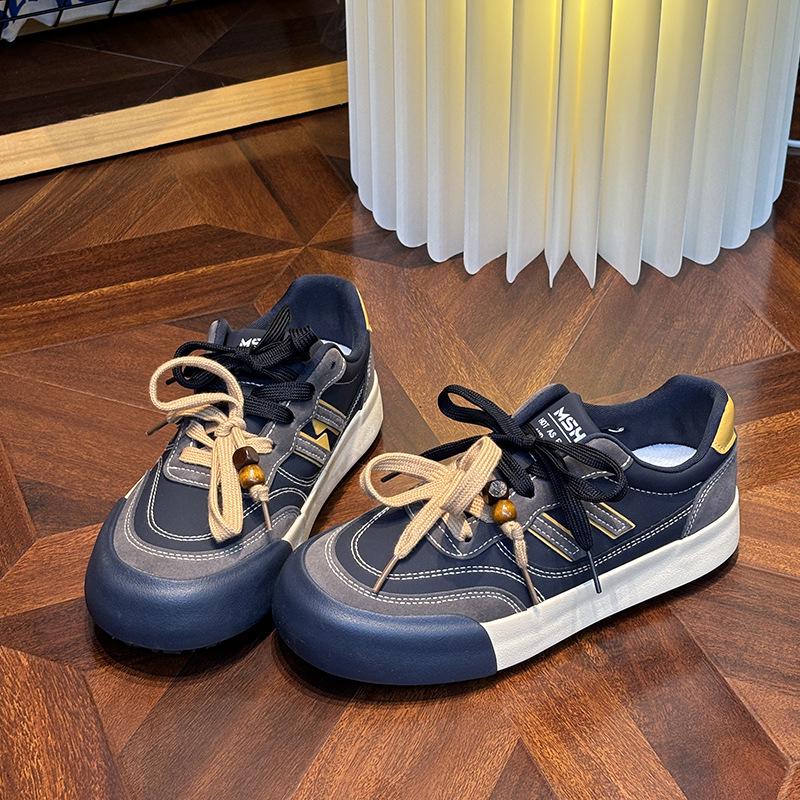 6 women's autumn new double shoelaces bow casual versatile sports soft baseplate