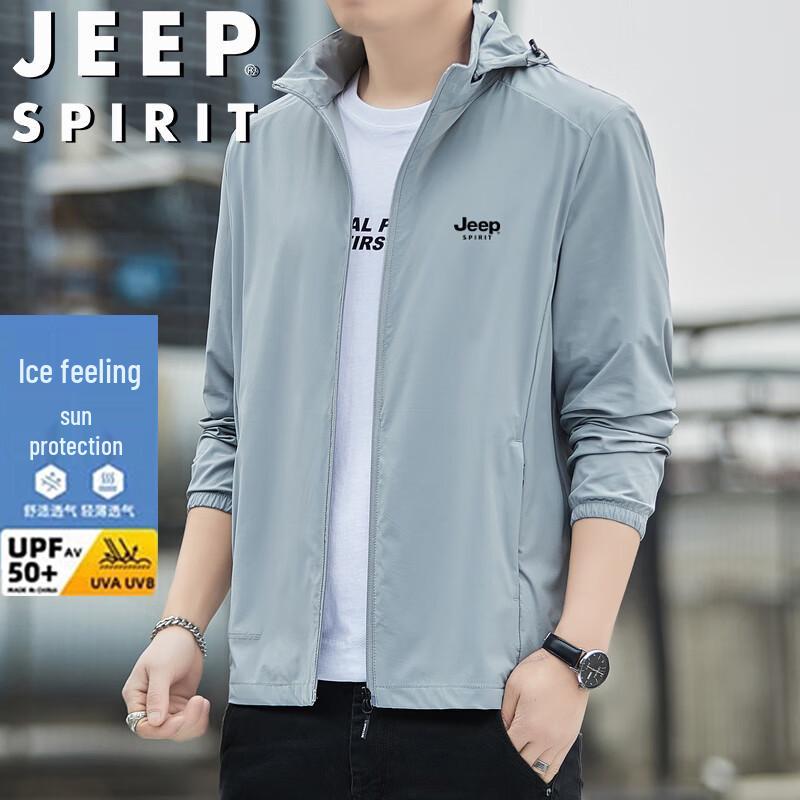JEEP SPIRIT Men's Summer Outdoor Sun Protection Jacket
