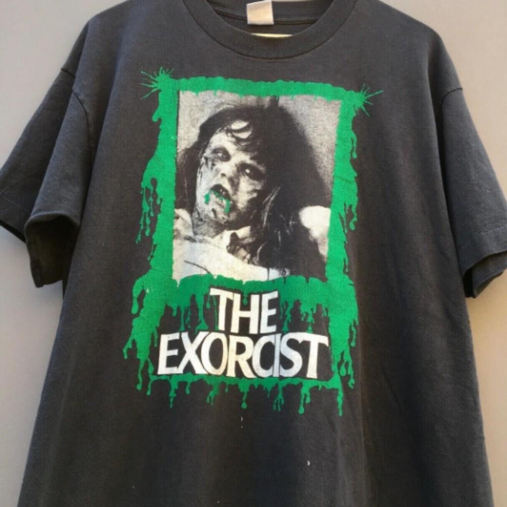 

90#039s THE EXORCIST Horror Movie Black Short Sleeve Unisex T shirt S5XL WA3625 Unisex T-Shirt S