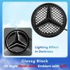 XHXII1 2025 New For Mercedes Benz Car Front Grill Emblem Star Badge 3D Mirror OE Style Flat Surface For Mercedes Benz W245 W204 X204 B1