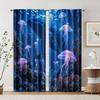 2 Pcs, Filtering Curtains (excluding Rods, Non-movable, Without Batteries) Galaxy for Use In Bedrooms and Living Rooms