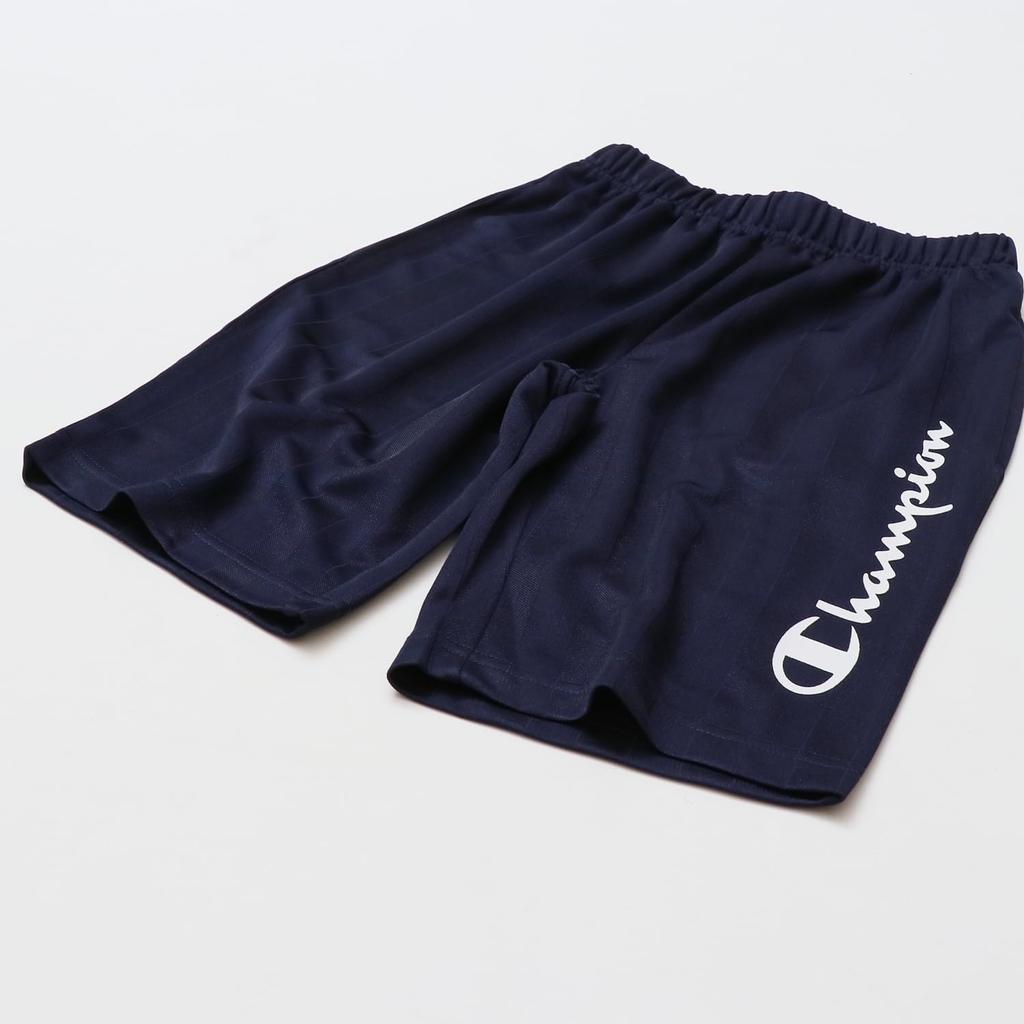 Champion Script Logo Basic Sports Kids' Quick-Drying Shorts, Navy, CK-BS503