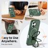 The New Model Is Suitable for Apple 17promax Mobile Phone Case 360 Rotating Magnetic Bracket with Lanyard 17e Mobile Phone Protective Cover