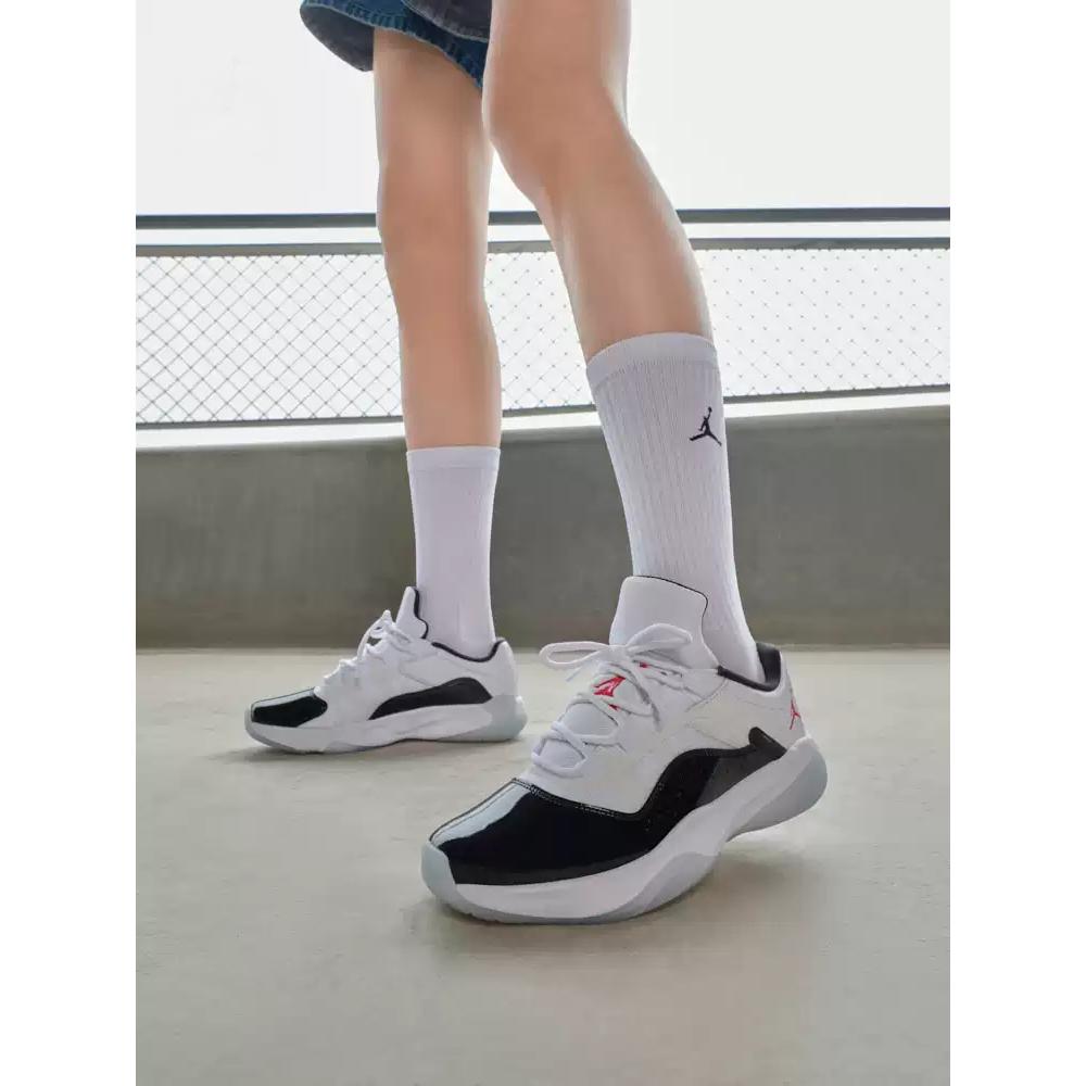 Air Jordan 11 CMFT Low White Black Blue Tint Women Sneakers University-Red DV2629-106