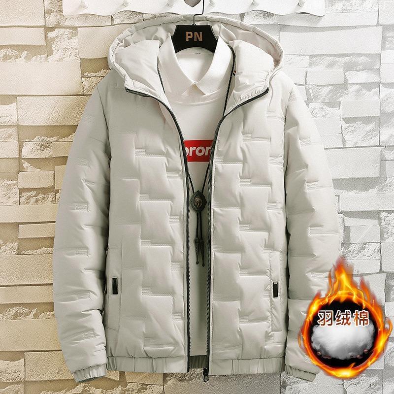 Men's Cotton-padded Winter Jacket 2026 New Men's Trendy Short Thickened Feather Cotton-padded Jacket In Stock