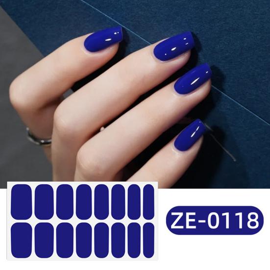 Teilgehärtete Gel-Nagelstreifen mit Feile Einfach aufzutragen Entfernen UV-LED-Licht Erforderlich Klebender Nagelaufkleber Maniküre zu Hause DIY-Nagellack-Wrap