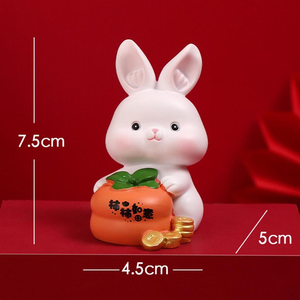Bunny Figurine Set for Home Decor and Gift Giving