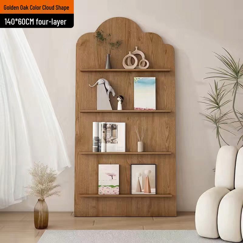 Nordic Floor-Standing Bookshelf: Multi-Layer Wall Storage Rack for Magazines and Picture Books