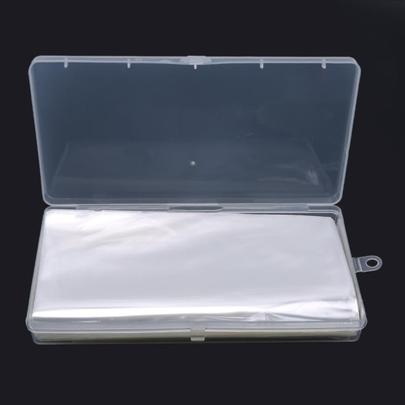100Pcs Money Banknotes Protective Storage Bags with Box Transparent Coin Holders Album Folders