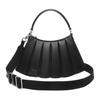 Minimalist Fashion Pleated Design Shoulder Crossbody Lambskin Handbag Women Handbags Black NU5011D55G-000