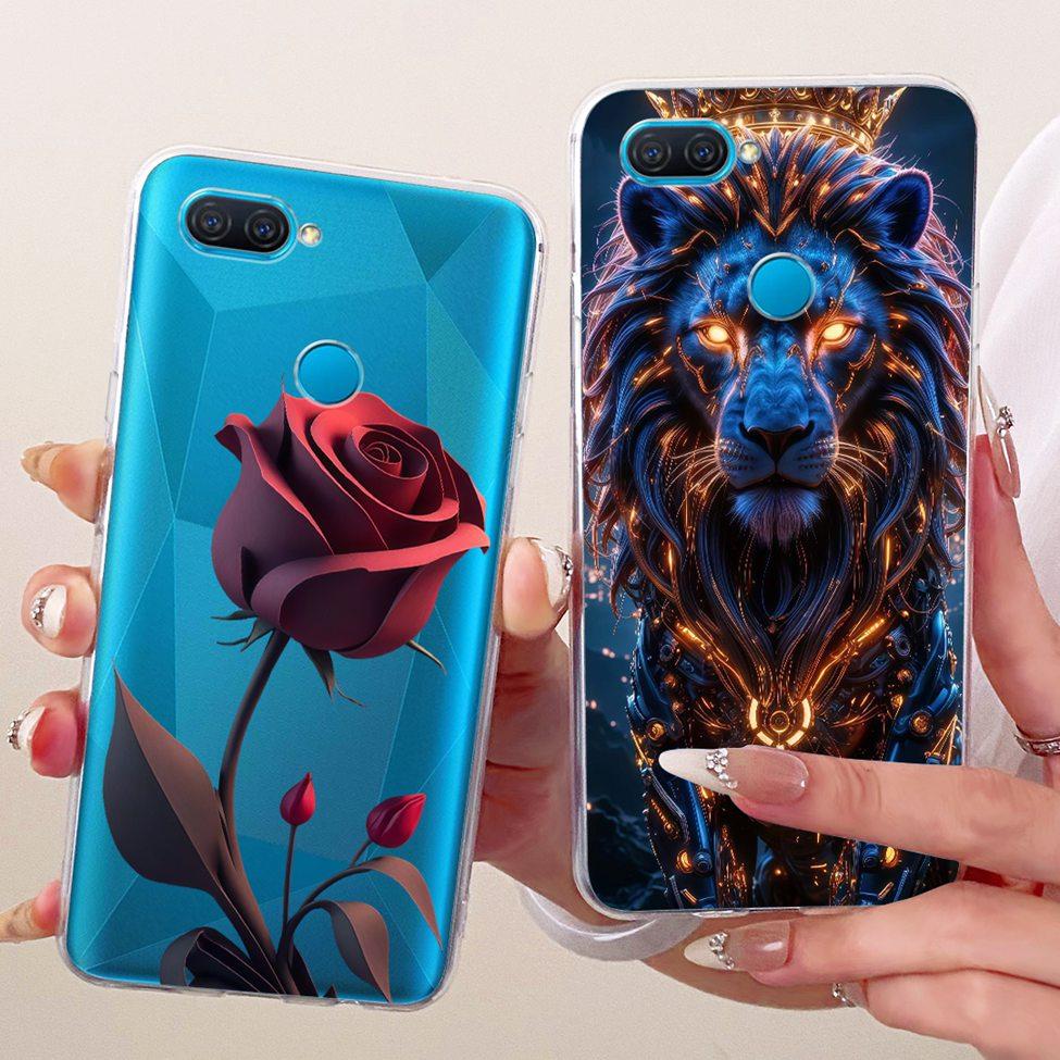 For Oppo A12 Clear Case Aesthetic Luxury Cute Fashion Flowers Funny Painted Casing For Oppo A 12 CPH2083 CPH2077