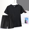 Women's Quick-Dry Camouflage Sports Set – Ice Silk Short Sleeve Top & Shorts